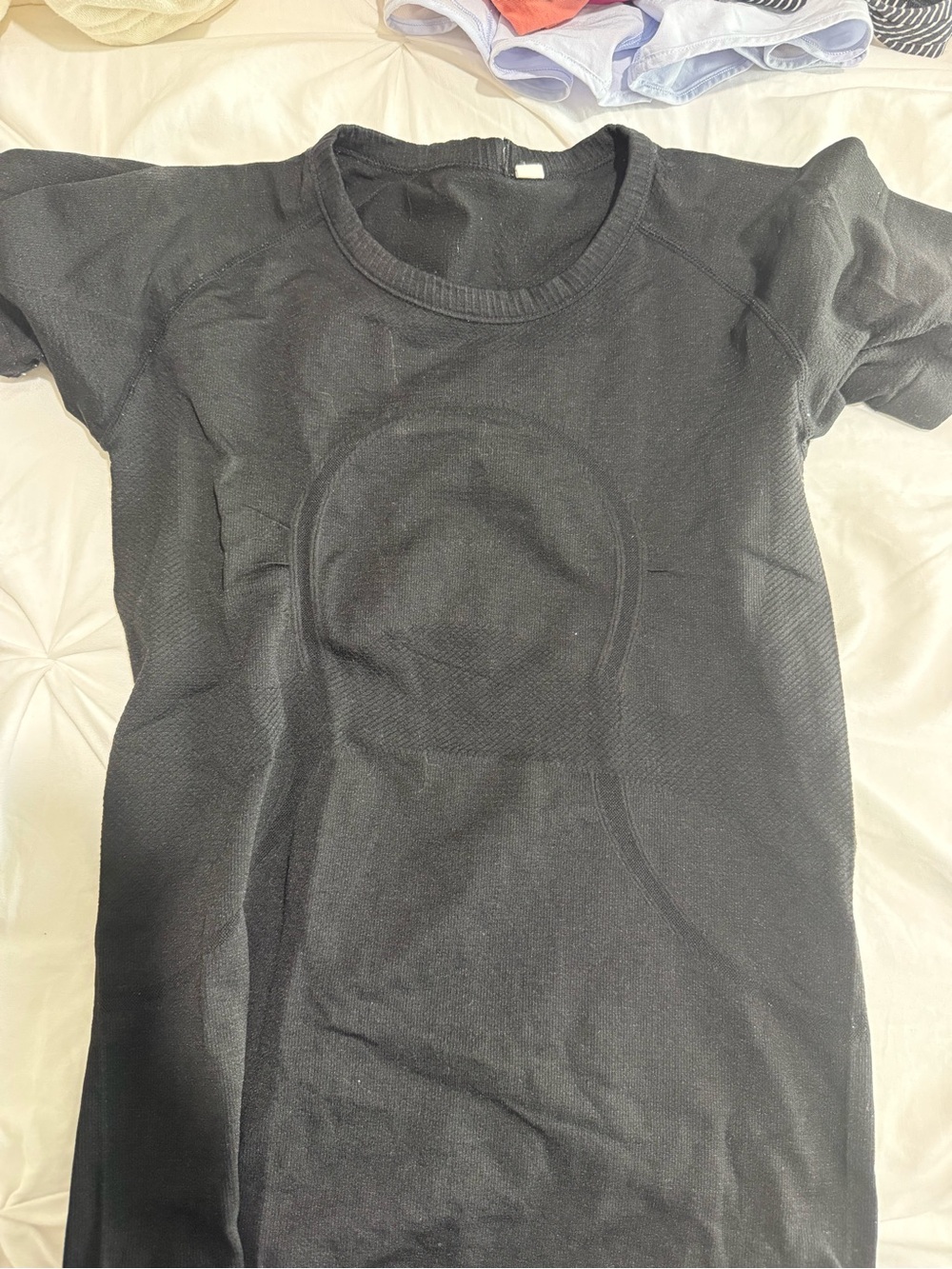 lululemon athletica Black Short Sleeve Athletic Tee